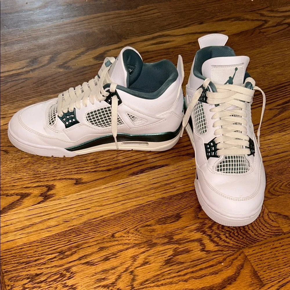 Men's Jordan 4 Oxidized Green Retro Basketball Sneakers Men’s Size 7 Women’s 8.5